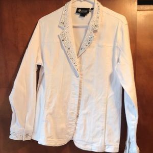 White Christine Alexander Jean jacket
